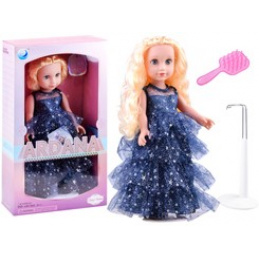 Păpușa Ariana în rochie de bal cu stele ZA3891 universal