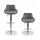 Aga 2x Scaun de bar Gri