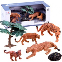 Set de animale safari Figurine Leopard 4buc ZA2990 universal