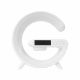 Lampa LED Aga RGB 5în1 cu încărcător wireless Albă
