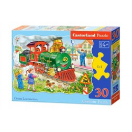 Puzzle 30 buc. Locomotiva Verde universală