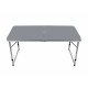 Aga Masă de camping pliabilă 120x60x54/60/70 cm Gri