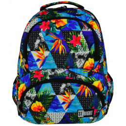 St.RIGHT Rucsac școlar cu patru compartimente Paradise