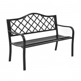 Bancă de grădină din metal Aga MR2003 127x60x89 cm