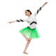 Fustă tutu din tulle costum verde