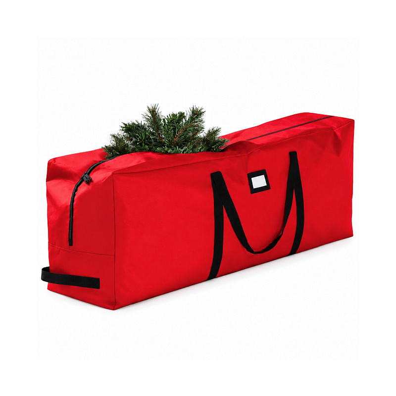 Aga Husă de depozitare pentru bradul de Crăciun 122×38×50 cm Roșu