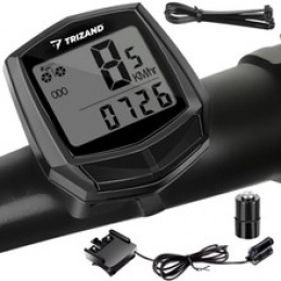 Tachometru rezistent la apă pentru bicicletă IPX4 Negru Trizand 18664