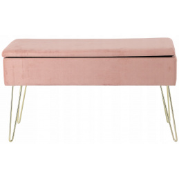 Taburet Aga cu spațiu de depozitare Roz.