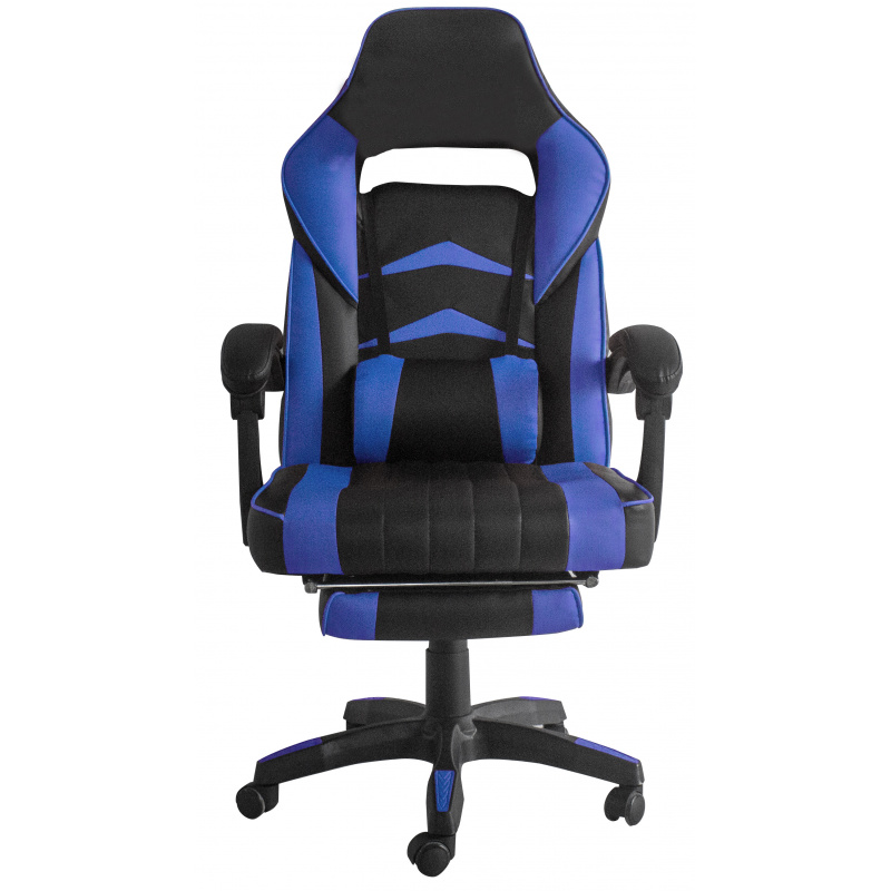 Scaun de birou Aga Negru - Albastru cu suport pentru picioare 6DAZ013 - 2. CALITATE