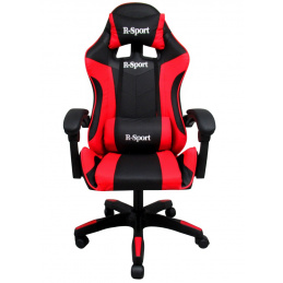 Scaun Gaming K3 R-Sport ROȘU-NEGRU pentru jucător + masajer