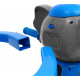 tricicletă pentru copii Elephant Blue + sunete + copertină + barieră + suport pentru picioare + mâner + schiuri + spațiu de depozitare
