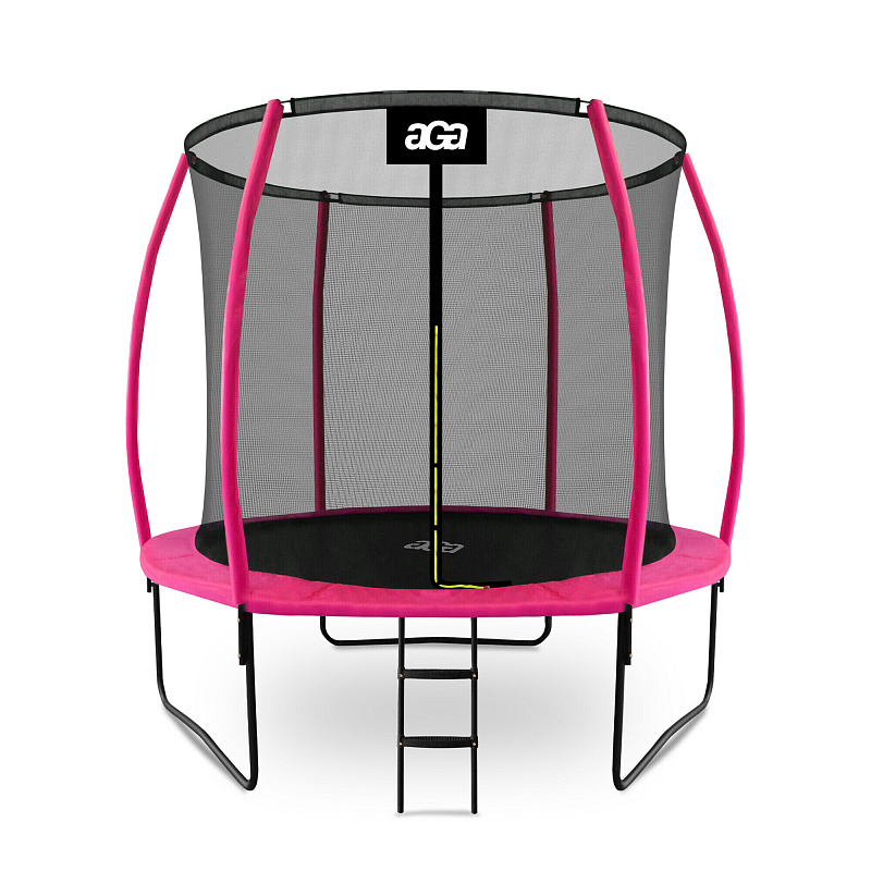 Aga SPORT EXCLUSIVE Trambulină 250 cm Roz + plasă de protecție + scară