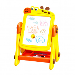 Aga4Kids Tablă pentru copii 2în1 Galbenă