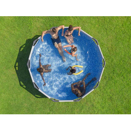 Piscină cu cadru Steel Pro MAX 305x76 Rotundă 10FT BESTWAY 3în1