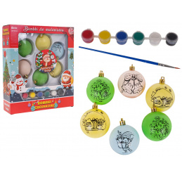 Set de Globuri de Crăciun cu Vopsele Set de Globuri de Crăciun cu Vopsele