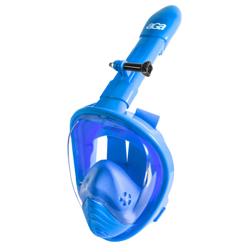 Aga Mască de snorkeling pentru copii cu față întreagă XS Albastră