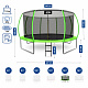 Aga SPORT EXCLUSIVE Trambulină 430 cm Verde deschis + plasă de protecție + scară