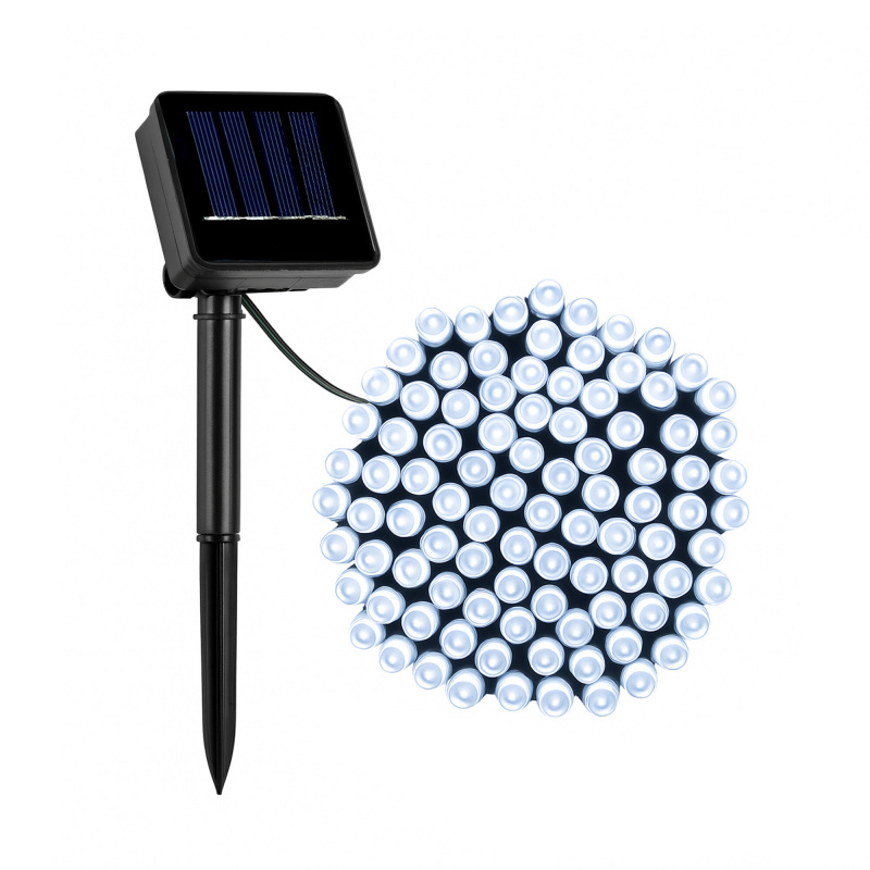 Linder Exclusiv Șir de lumini solare 50 LED Alb rece