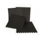 Aga Covoraș de spumă pentru copii 60x60 4 piese - Negru