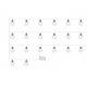 Șir de lumini LED becuri alb cald 20 buc ISO 8623