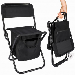 Scaun de pescuit turistic cu spătar și geantă