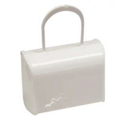 Recipient pentru suzetă, săculeț alb 0m+ POUPY universal