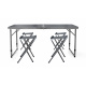 Aga Set pliabil de camping Gri