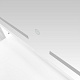 Aga Măsuță de toaletă cu oglindă și iluminare LED + taburet MRDT29 Alb
