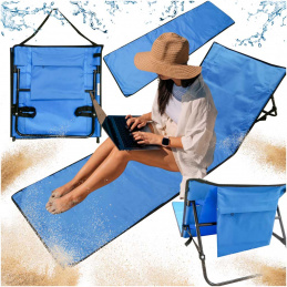 Aga Șezlong de plajă cu spătar pliabil 150x47x48cm