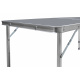 Aga Masă de camping pliabilă 120x60x54/60/70 cm Gri