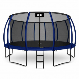 Aga SPORT EXCLUSIVE Trambulină 500 cm Albastru închis + plasă de protecție + scară