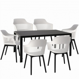 Set de grădină masă + 6 scaune CORNIDO