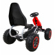 Kart mare cu pedale Puternic pentru copii Roșu + sarcină de 100 kg + roți EVA + Frână de mână + Scaun sport