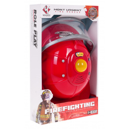 Cască Interactivă de Pompier pentru copii 3+ Sunete de Sirenă + Lumini + Circumferință Reglabilă