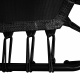 Aga FITNESS Trambulină 130 cm Neagră + mâner