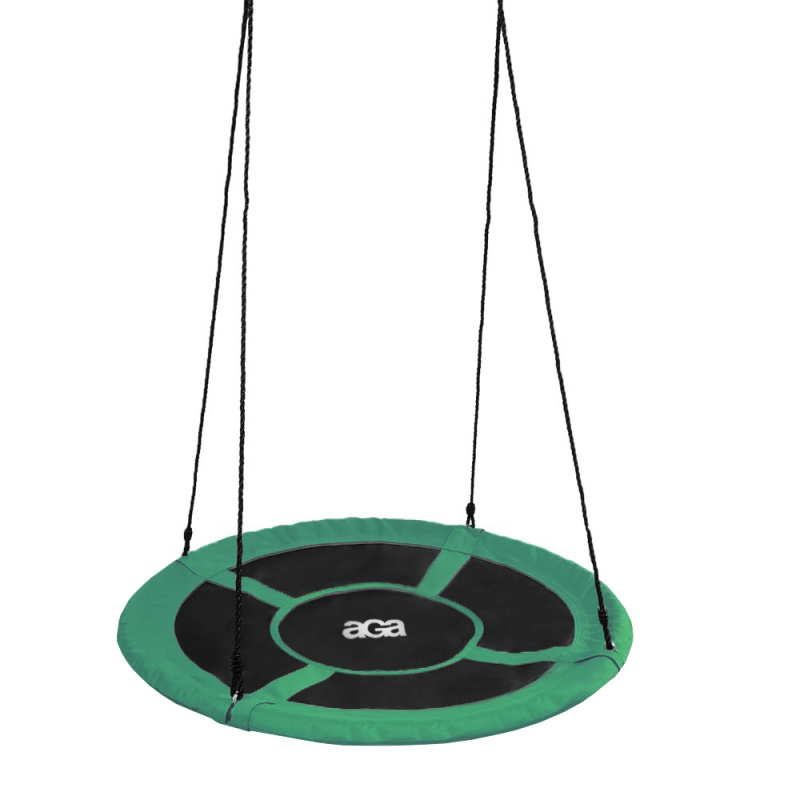 Aga Cerc de leagăn suspendat 120 cm Verde închis