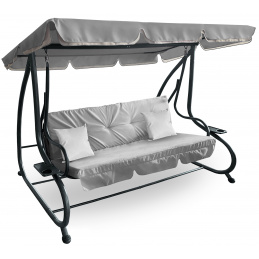 Aga Leagăn de grădină 2în1 GRANDLUX XXL Gri deschis