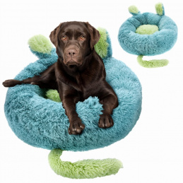 Pat pentru animale rotund, pufos - 80x80 cm