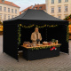 Aga Stand de tăiere PARTY 3x4,5m Negru