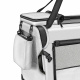 Tresko Cușcă de transport pentru câini și pisici 92x63x63 cm Gri deschis