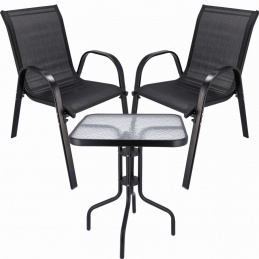 Mobilier de grădină FIESTA - masă, 2 fotolii