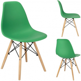 Scaun EVA scandinav din plastic verde