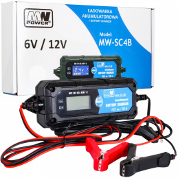 Încărcător de baterii cu afișaj LCD 6V și 12V + 2 moduri speciale