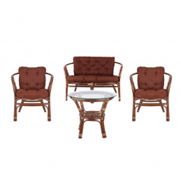 Set Aga Ratan BAHAMA Choco Brown