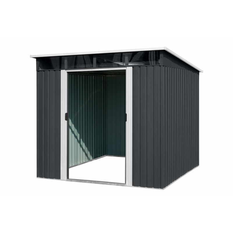 Aga Căsuță de grădină 238x202x194 cm Gri închis