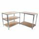 Raft metalic Linder Exclusiv 180x100x60 cm 5 polițe