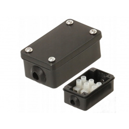 Cutie de distribuție electrică IP68 neagră