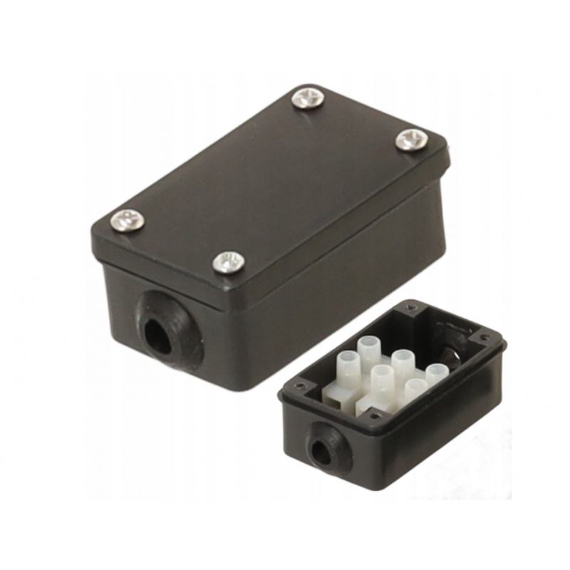 Cutie de distribuție electrică IP68 neagră