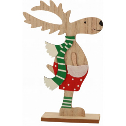 Ren de lemn de asamblat ca ornament pentru sărbători