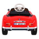 BMW 507 Retro mașinuță electrică pentru copii roșie + LED audio + telecomandă + piele ecologică + EVA + pornire lentă